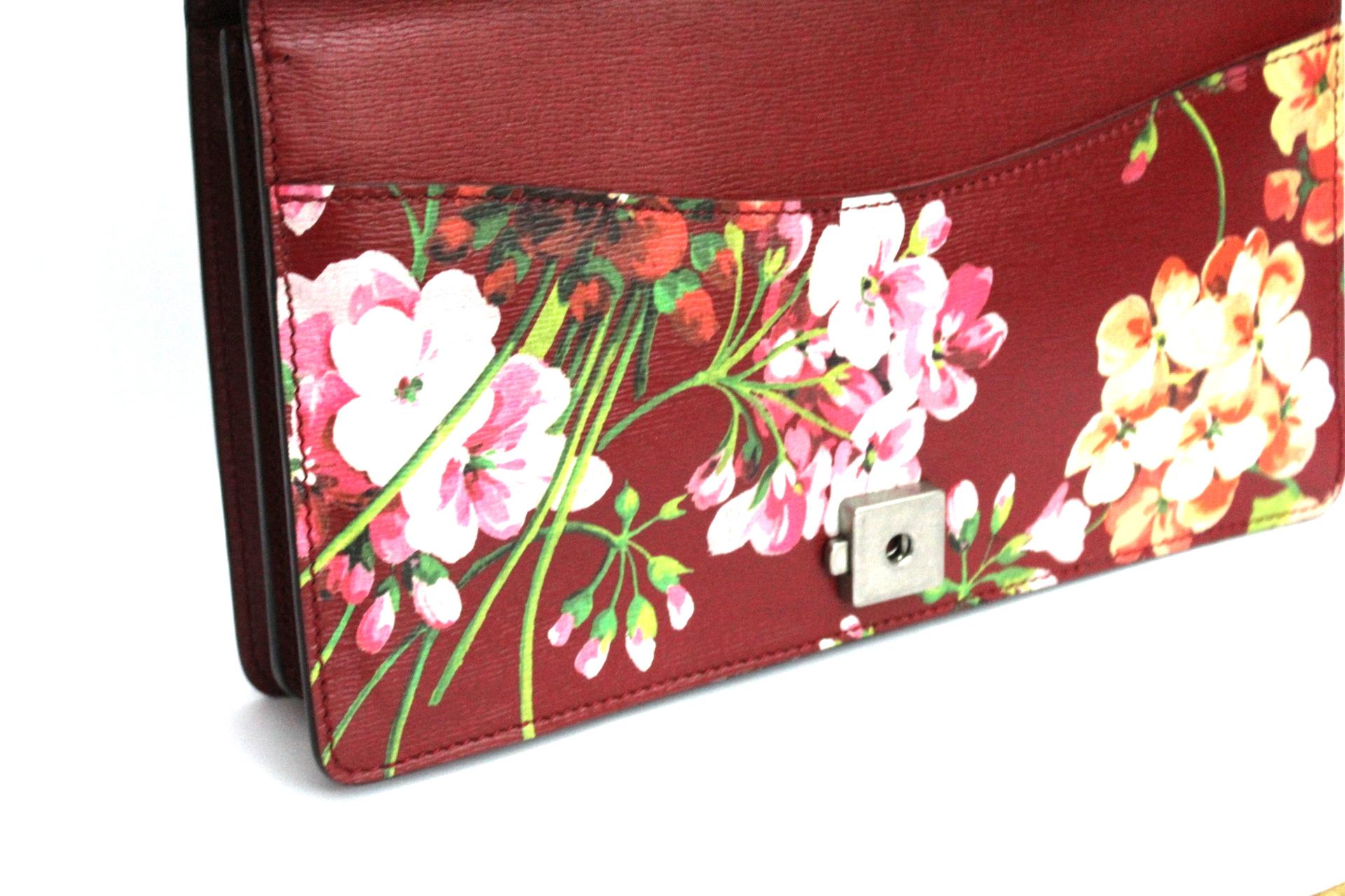 Gucci Dionysus Blooms Cherry Leather Shoulder Bag 3