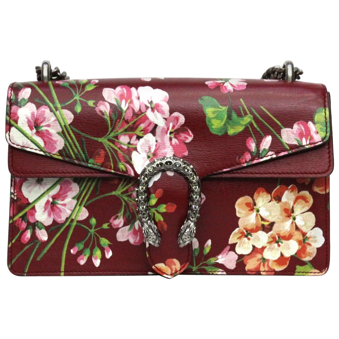 Gucci Dionysus Blooms Cherry Leather Shoulder Bag