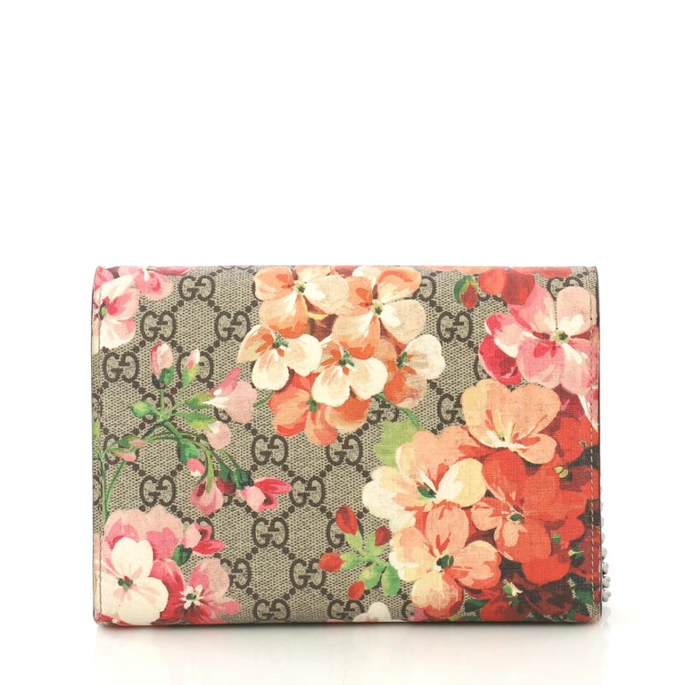 Gucci Dionysus Chain Wallet Blooms Print GG Coated Canvas Small at 1stdibs