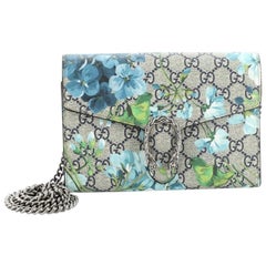 Gucci Dionysus Chain Wallet Blooms Print GG Coated Canvas Small