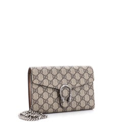 Gucci Dionysus Chain Wallet GG Coated Canvas Small