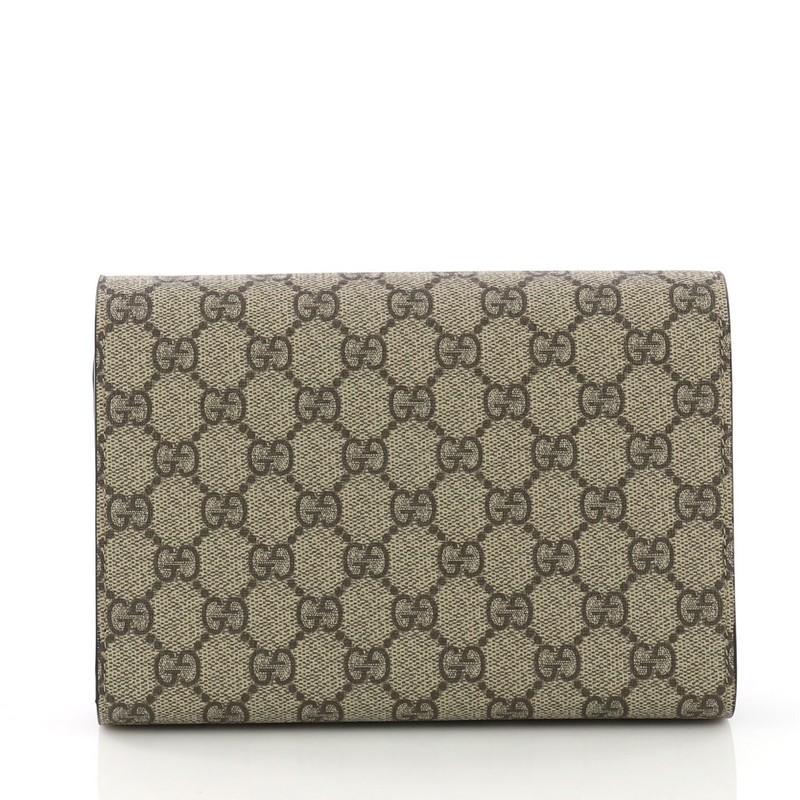 Gucci Dionysus Chain Wallet GG Coated Canvas Small In Good Condition In NY, NY