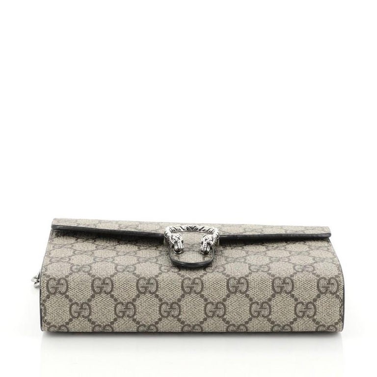 Gucci Dionysus Chain Wallet GG Coated Canvas Small at 1stDibs