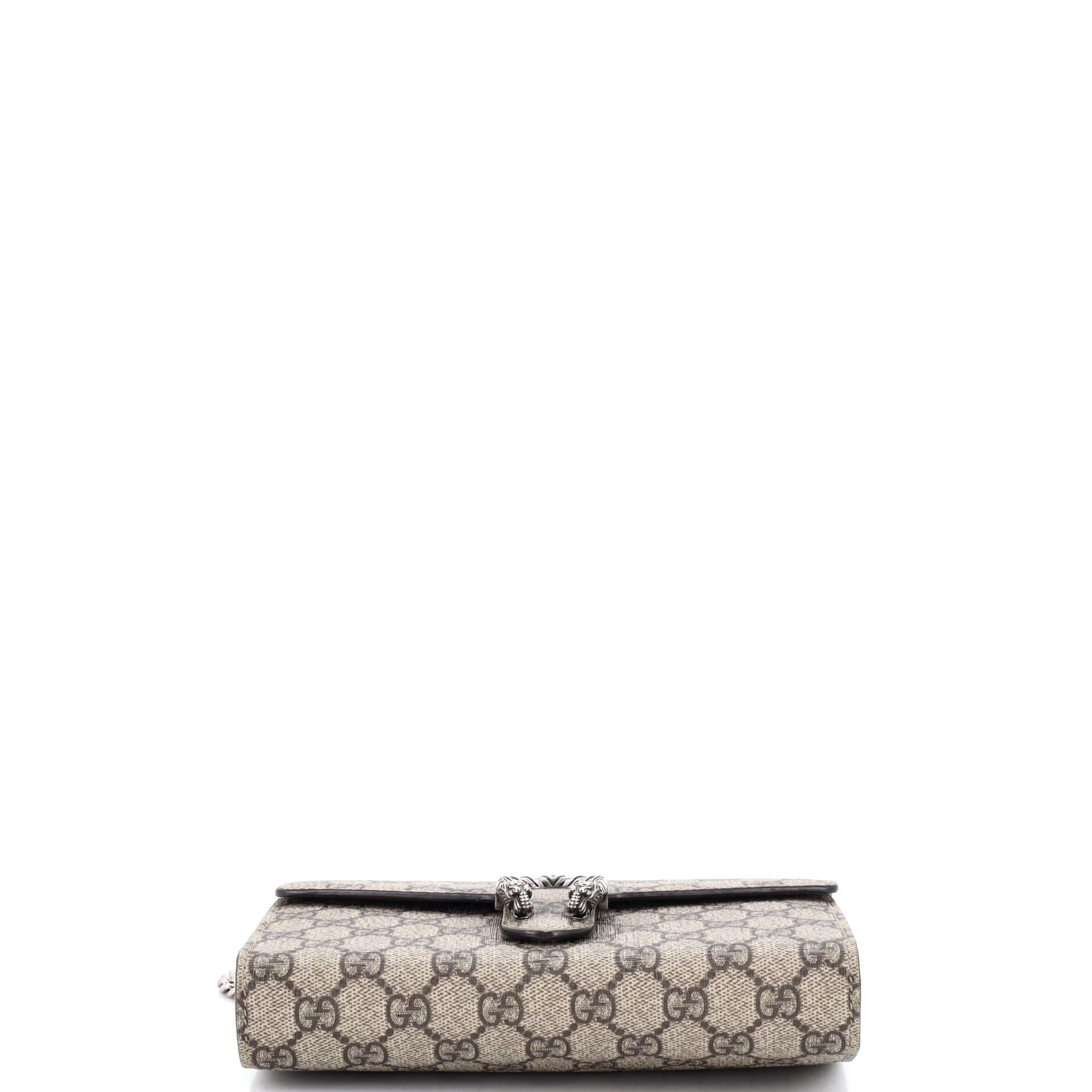 Women's or Men's Gucci Dionysus Chain Wallet GG Coated Canvas Small For Sale