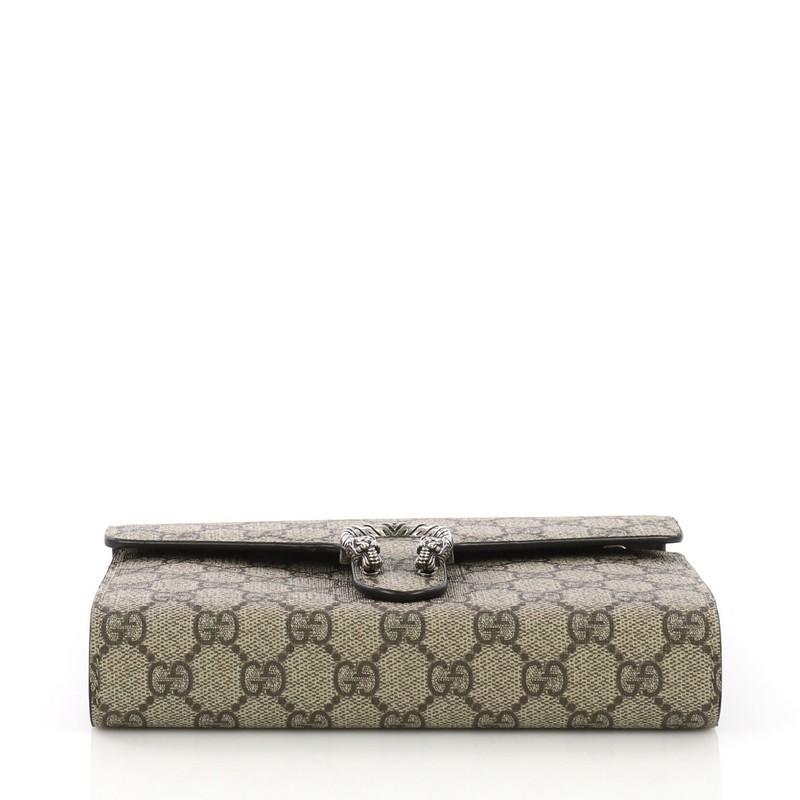 Women's or Men's Gucci Dionysus Chain Wallet GG Coated Canvas Small