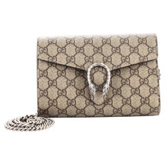 Gucci Dionysus Chain Wallet GG Coated Canvas Small Gucci Dionysus Chain Wallet GG Coated Canvas Small