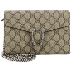 Gucci Dionysus Chain Wallet GG Coated Canvas Small