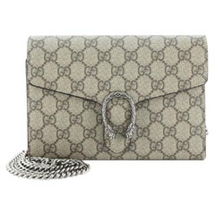 Gucci Dionysus Chain Wallet GG Coated Canvas Small