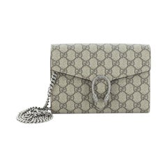 Gucci Dionysus Chain Wallet GG Coated Canvas Small 