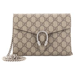 Gucci Dionysus Kette Brieftasche GG aus beschichtetem Segeltuch