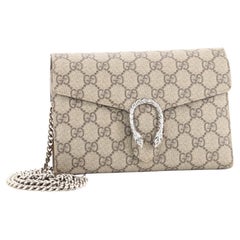 Gucci Dionysus Kette Brieftasche GG aus beschichtetem Segeltuch