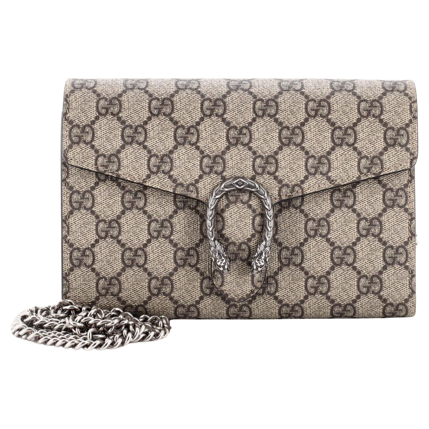 Gucci Dionysus Chain Wallet GG Coated Canvas Small For Sale