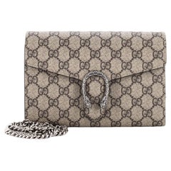 Gucci Dionysus Chain Wallet GG Coated Canvas Small