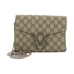 Gucci Dionysus Chain Wallet GG Coated Canvas Small