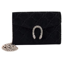 Gucci Dionysus Chain Wallet GG Velvet Small