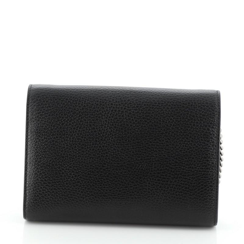 Gucci Dionysus Chain Wallet Leather with Embellished Detail Small In Good Condition In NY, NY