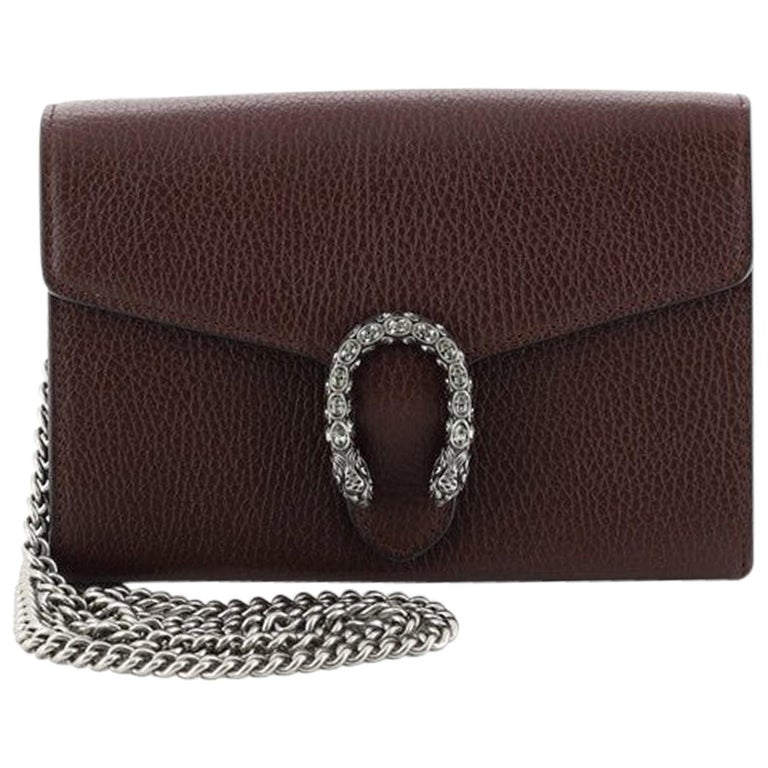 Gucci Dionysus Chain Wallet Leather with Embellished Detail Small at