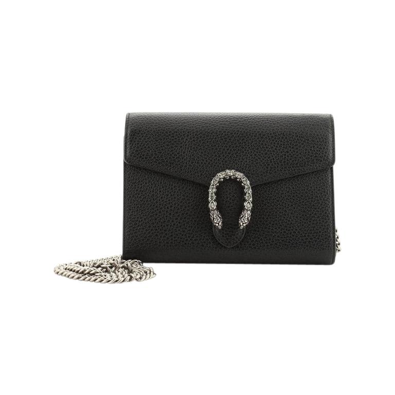 gucci dionysus wallet on chain black