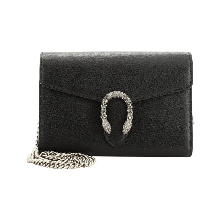gucci dionysus wallet on chain black