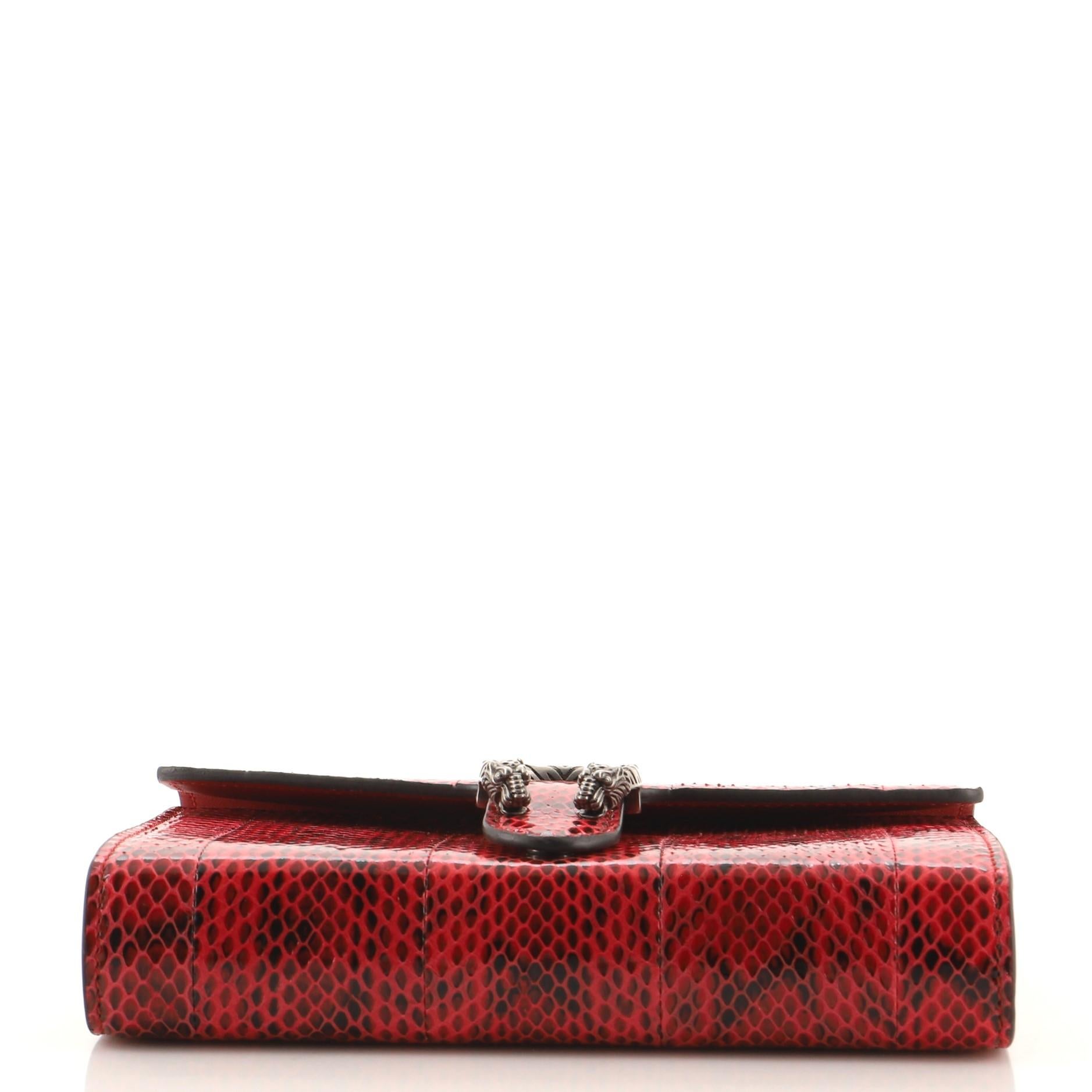 Women's or Men's Gucci Dionysus Chain Wallet Python Small