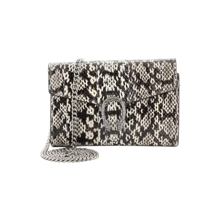 Gucci Dionysus Chain Wallet Python Small