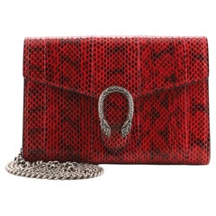 Gucci Dionysus Chain Wallet Python Small
