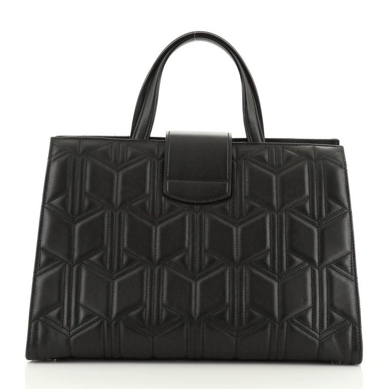 Black Gucci  Dionysus Convertible Tote Matelasse Leather Large
