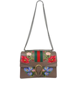 Gucci Dionysus Embroidered Floral Leather Shoulder Bag, Alessandro Michele Era
