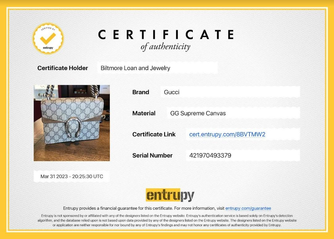 Gucci Dionysus GG Supreme Mini Shoulder Bag 6