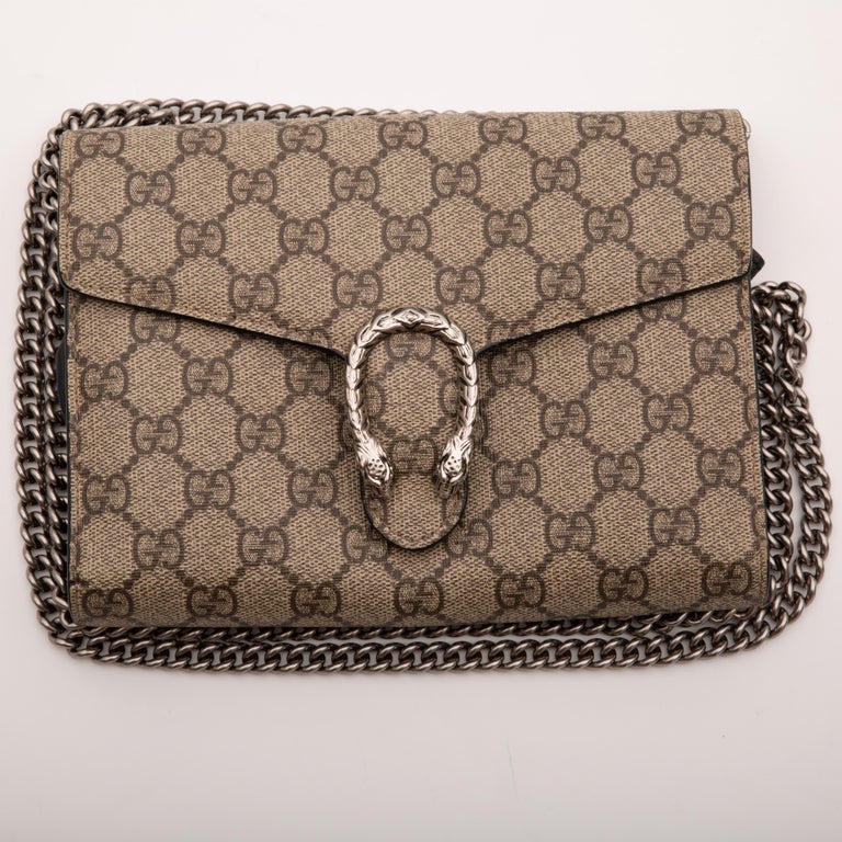 Shop GUCCI Dionysus 2021-22FW Dionysus GG Supreme chain wallet (401231  KHNSN 8642) by baby'sbreath*