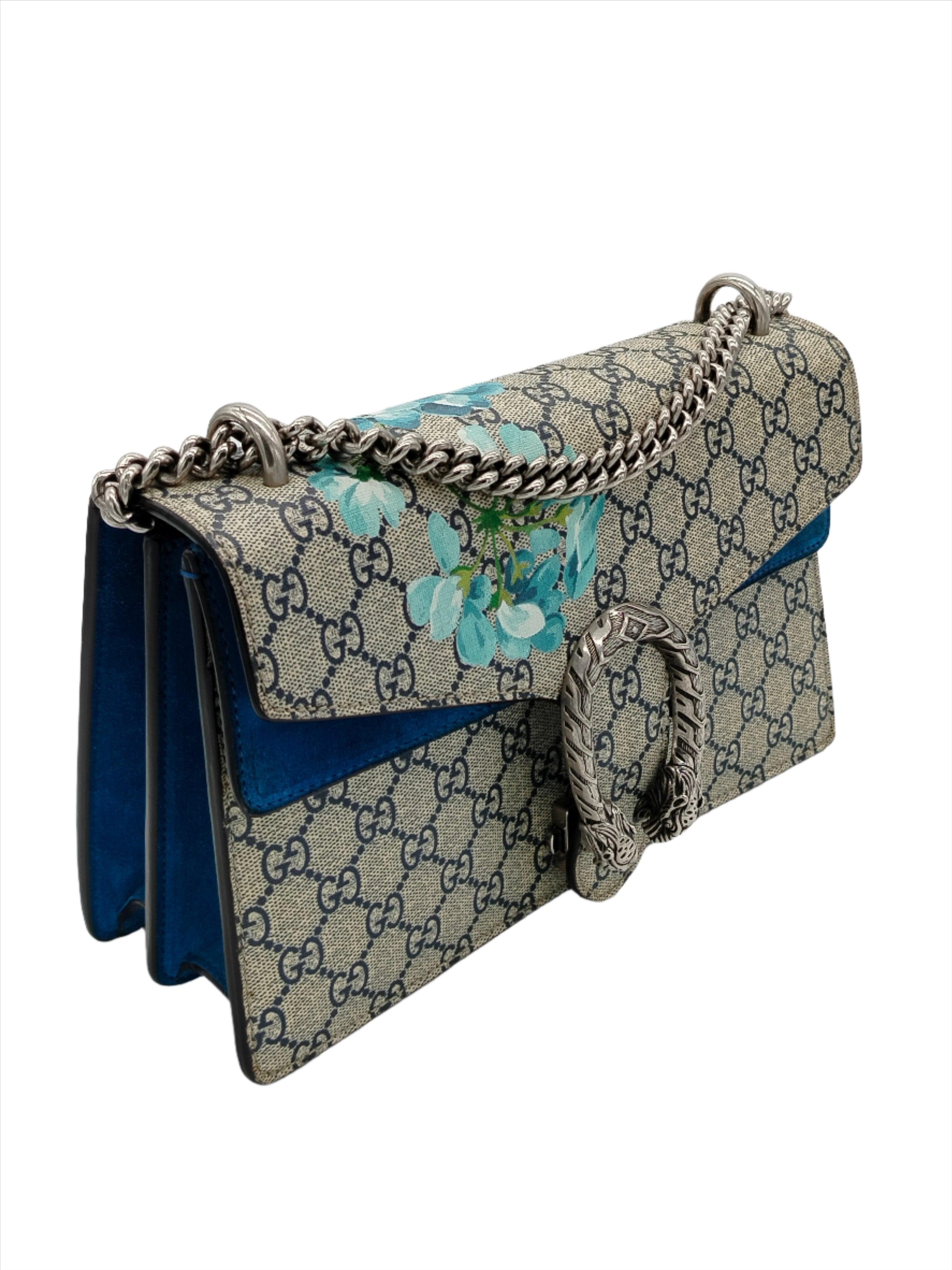 Gray Gucci Dionysus GG Supreme WoC Shoulder Bag - '10s