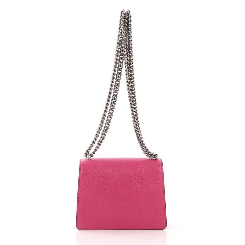 Pink Gucci Dionysus Handbag Leather Mini 