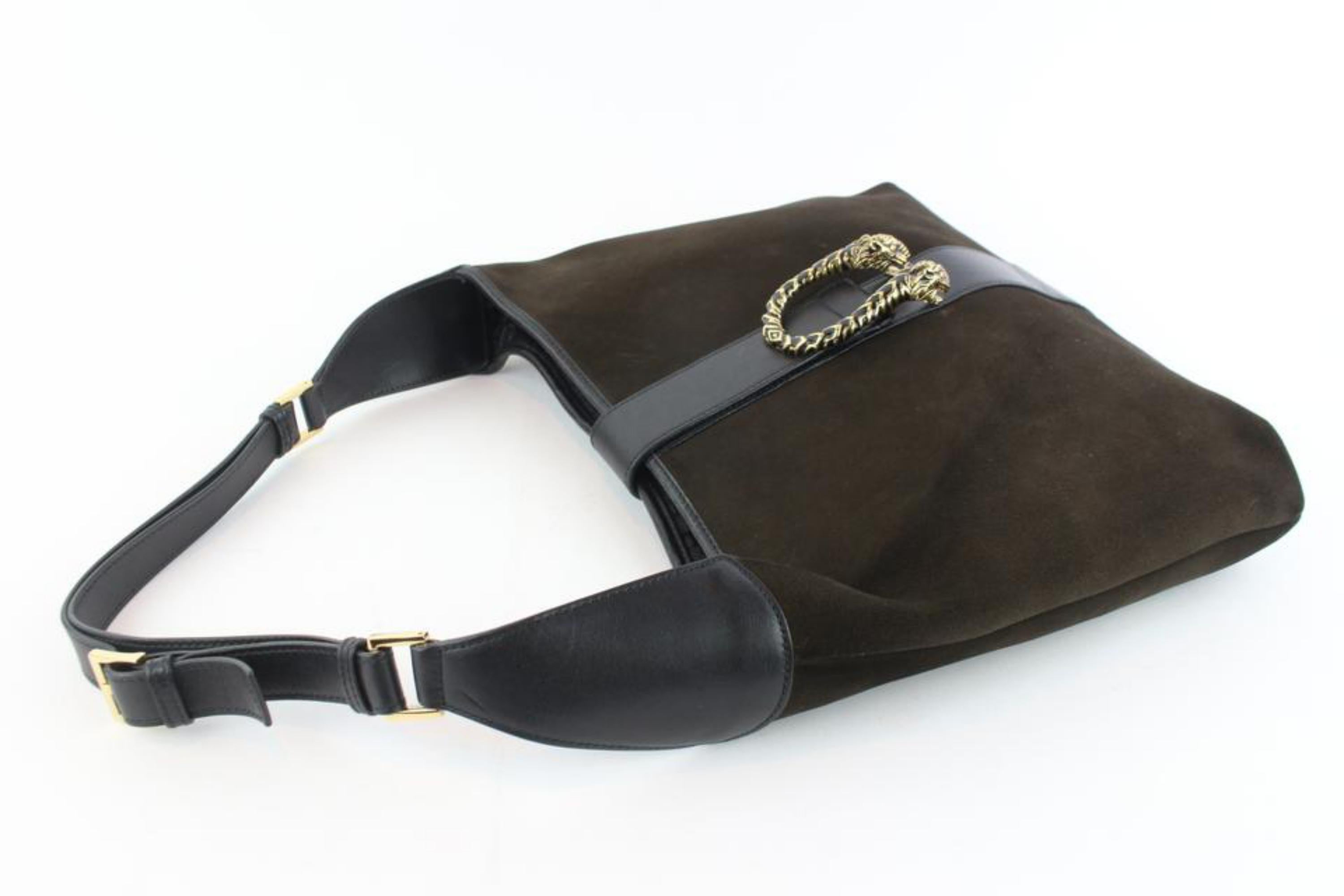 Gucci Dionysus Hobo Dark 12gz1107 Brown Suede Leather Shoulder Bag For Sale 3