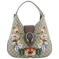 Gucci Dionysus Hobo bestickt GG beschichtetem Segeltuch Medium