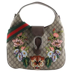 Gucci Dionysus Hobo bestickt GG beschichtetem Segeltuch Medium