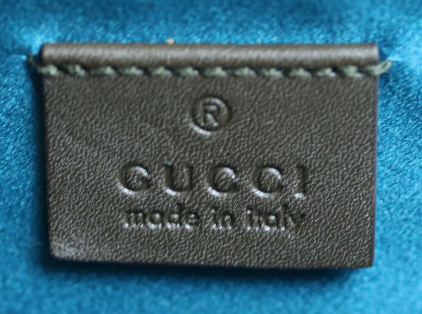 Gucci Dionysus Leather-Trimmed Embossed Velvet Shoulder Bag 4
