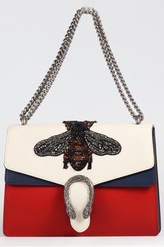 Gucci Dionysus Medium Crystal And Leather Shoulder Bag