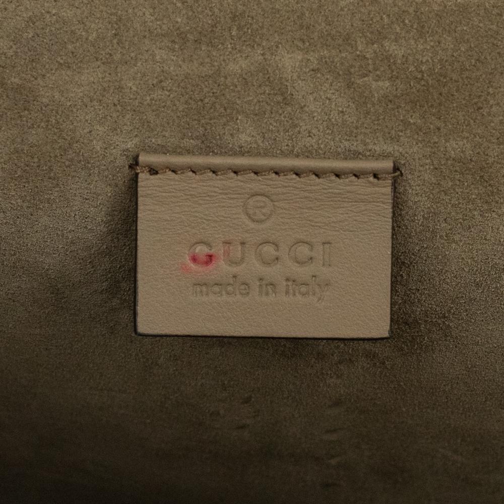 GUCCI, Dionysus Medium in beige canvas In Good Condition In Clichy, FR