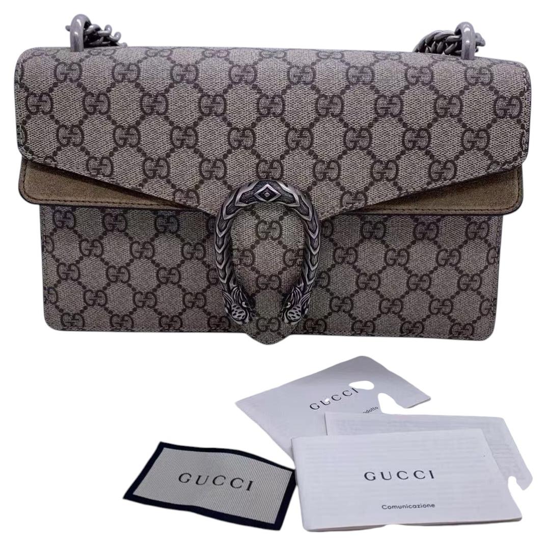 Gucci Dionysus Borsa a tracolla media a catena gGray in vendita