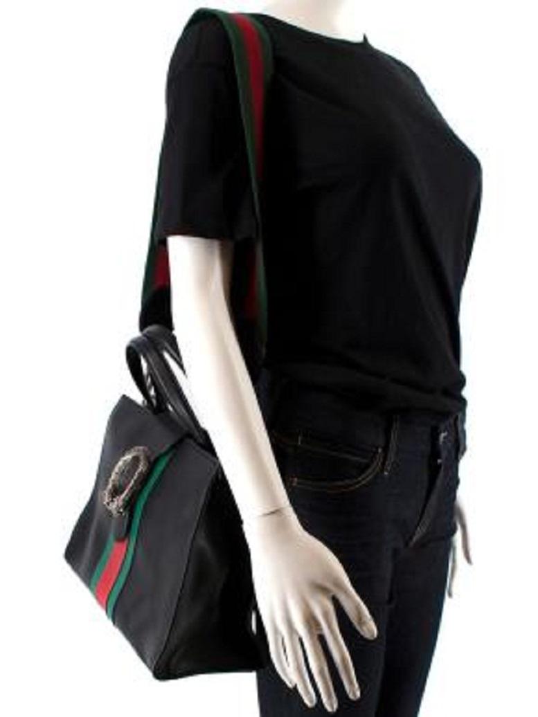 Gucci Dionysus Medium Web-striped leather top-handle bag For Sale 2