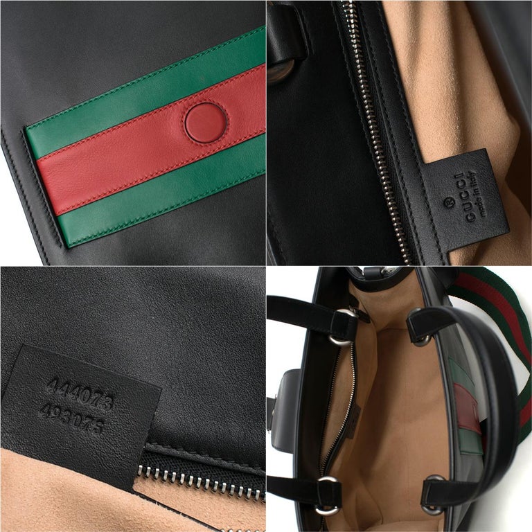 Gucci Dionysus Medium striped leather tophandle bag at 1stDibs