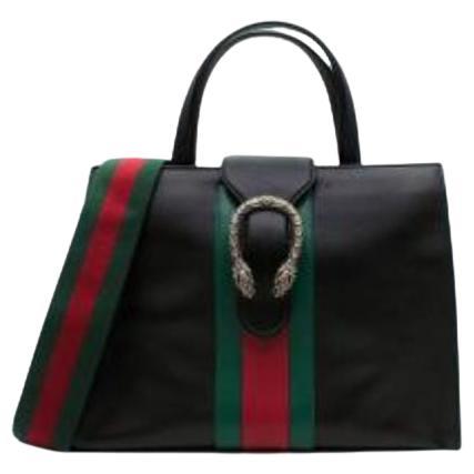 Gucci Dionysus Medium Web-striped leather top-handle bag For Sale