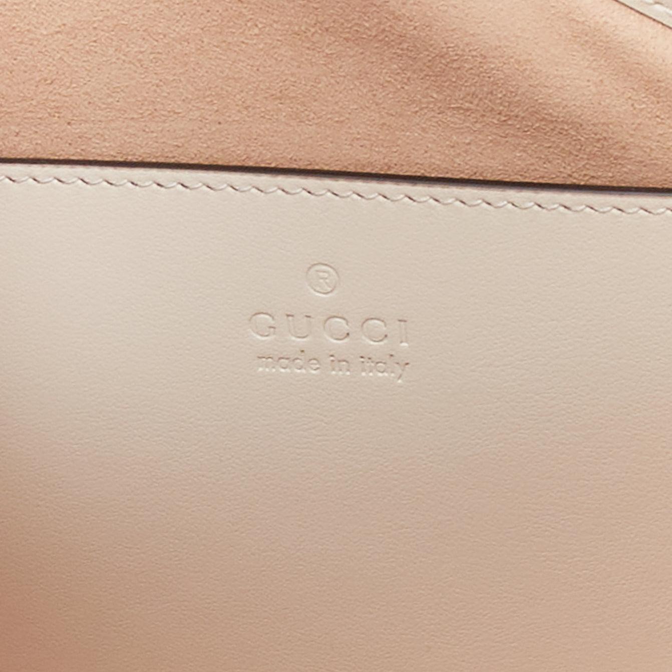 GUCCI Dionysus Mini cream textured leather chain crossbody flap bag 5