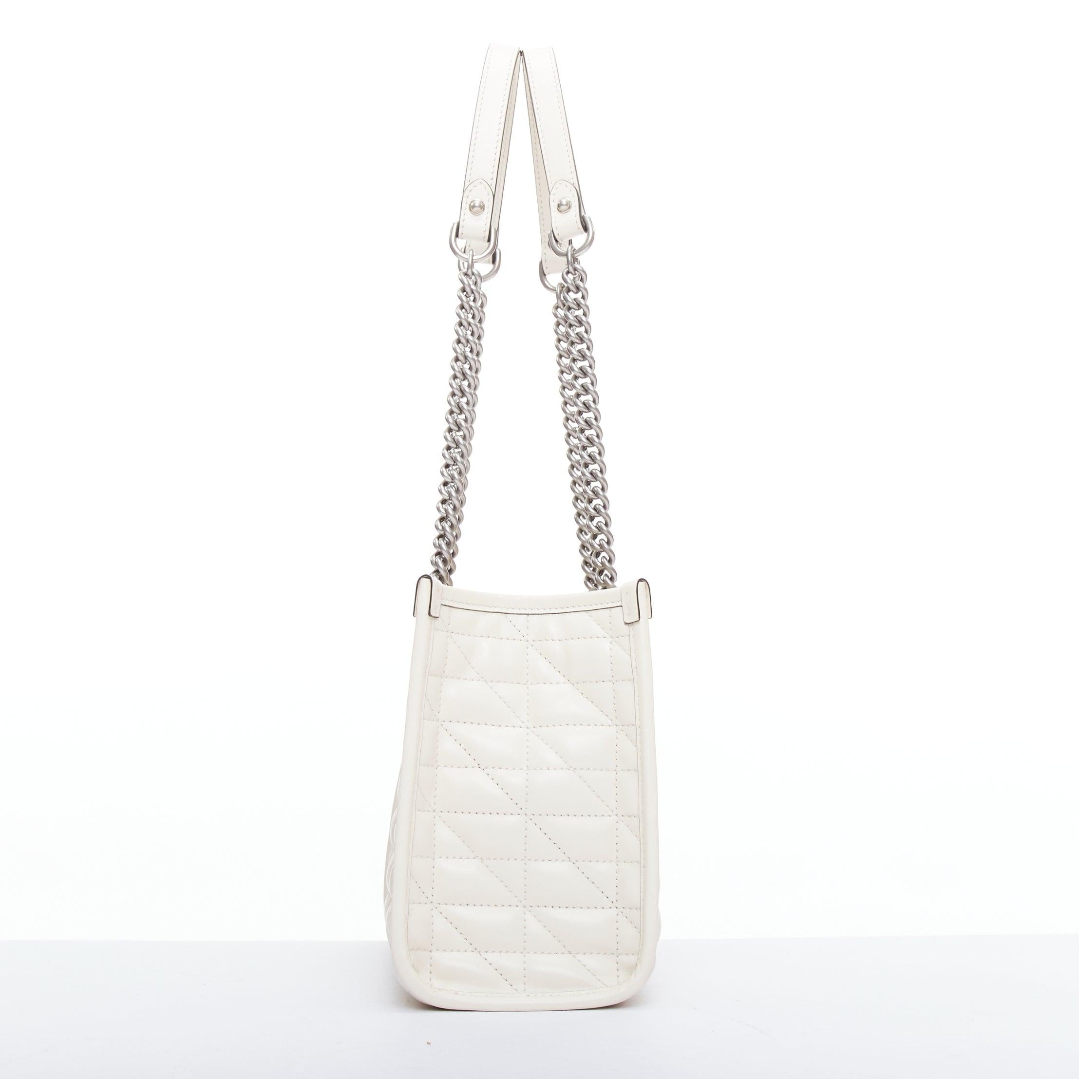GUCCI Dionysus Mini cream textured leather chain crossbody flap bag In Excellent Condition In Hong Kong, NT