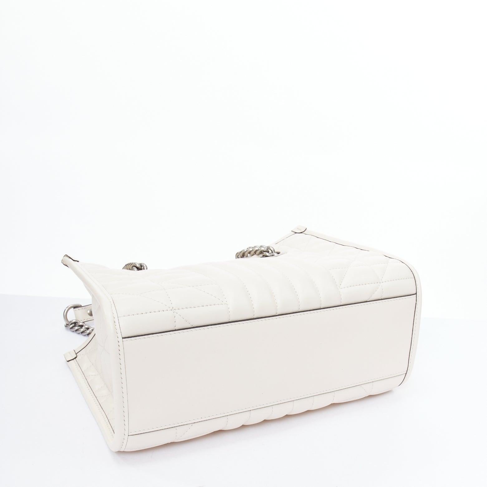 GUCCI Dionysus Mini cream textured leather chain crossbody flap bag 1
