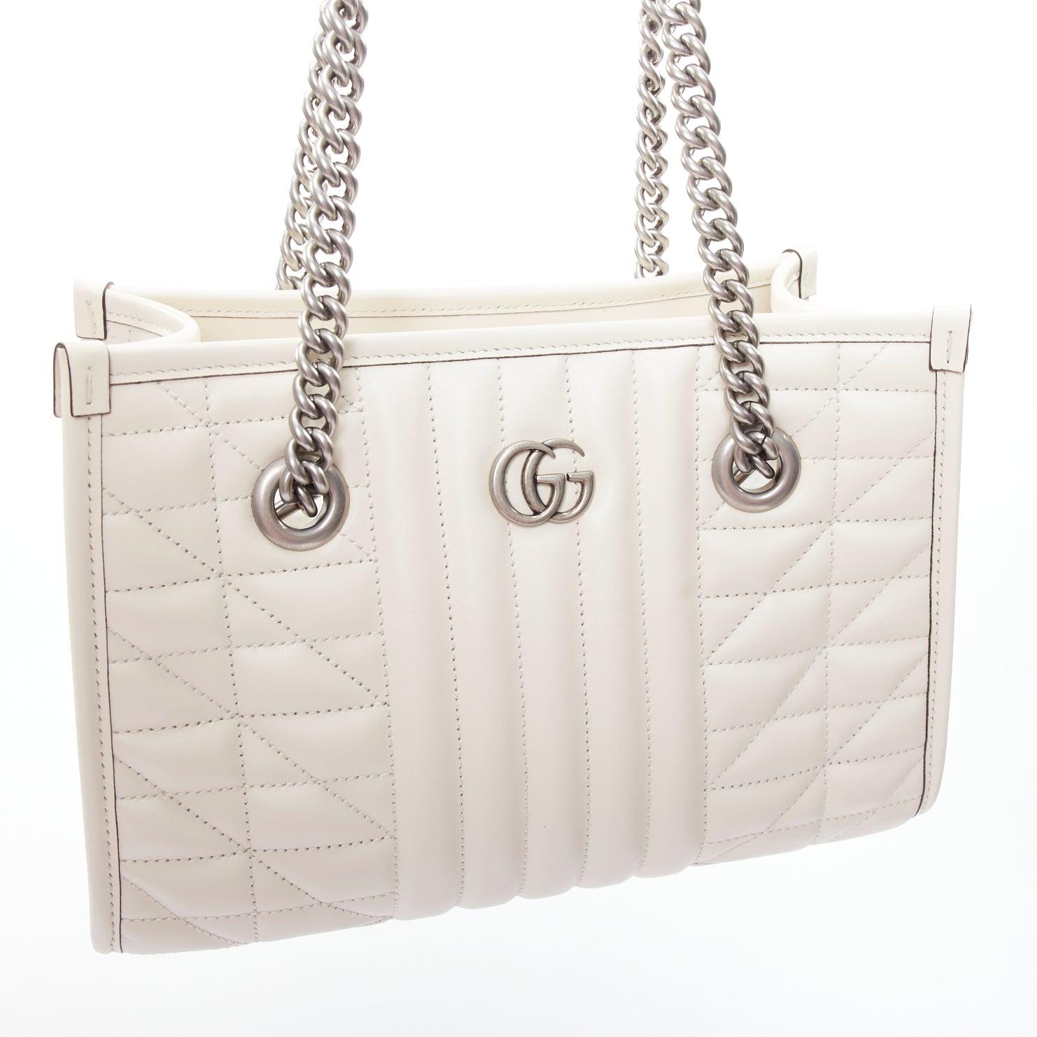 GUCCI Dionysus Mini cream textured leather chain crossbody flap bag 2