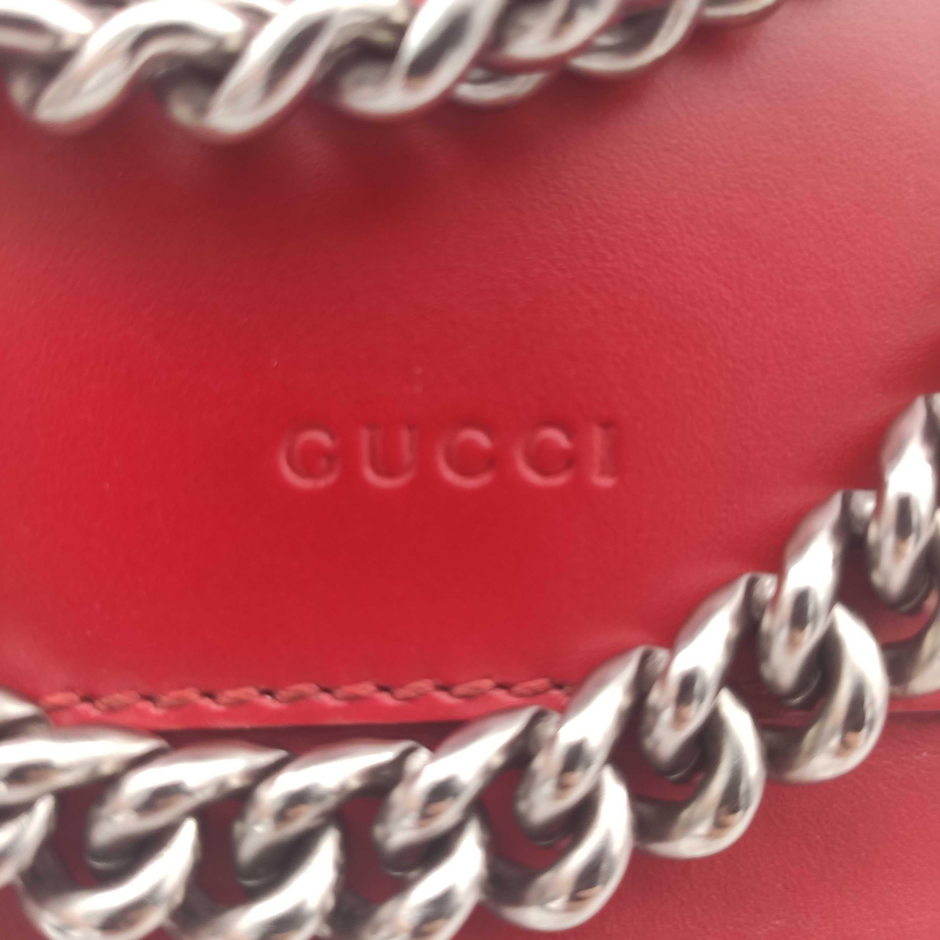 GUCCI Dionysus Shoulder bag in Red Leather 1