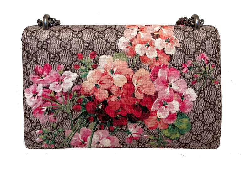 Black Gucci Dionysus small GG Blooms shoulder bag For Sale
