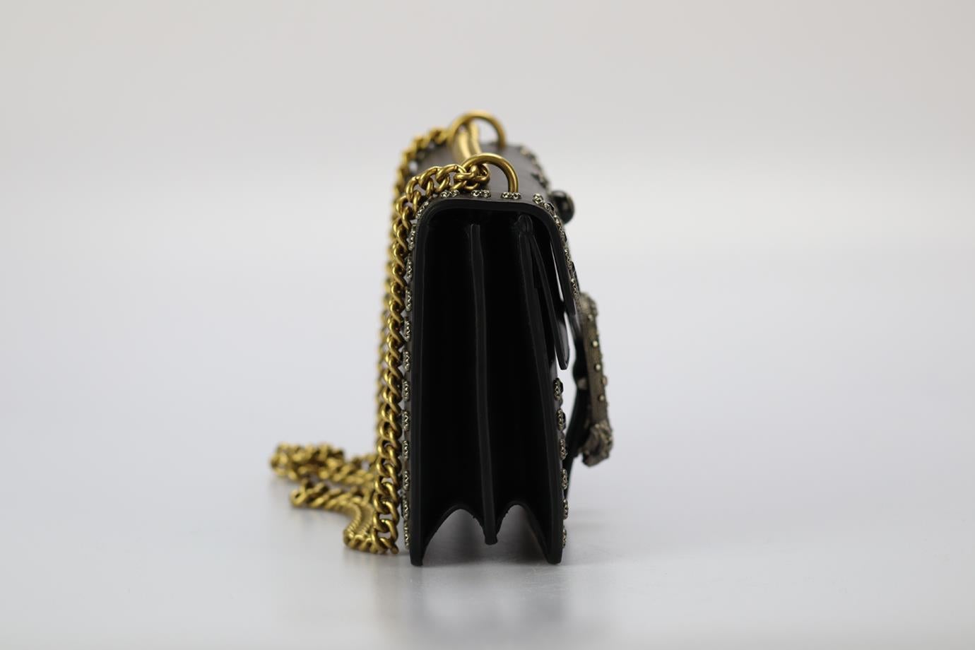 Black Gucci Dionysus Small Studded Leather Shoulder Bag