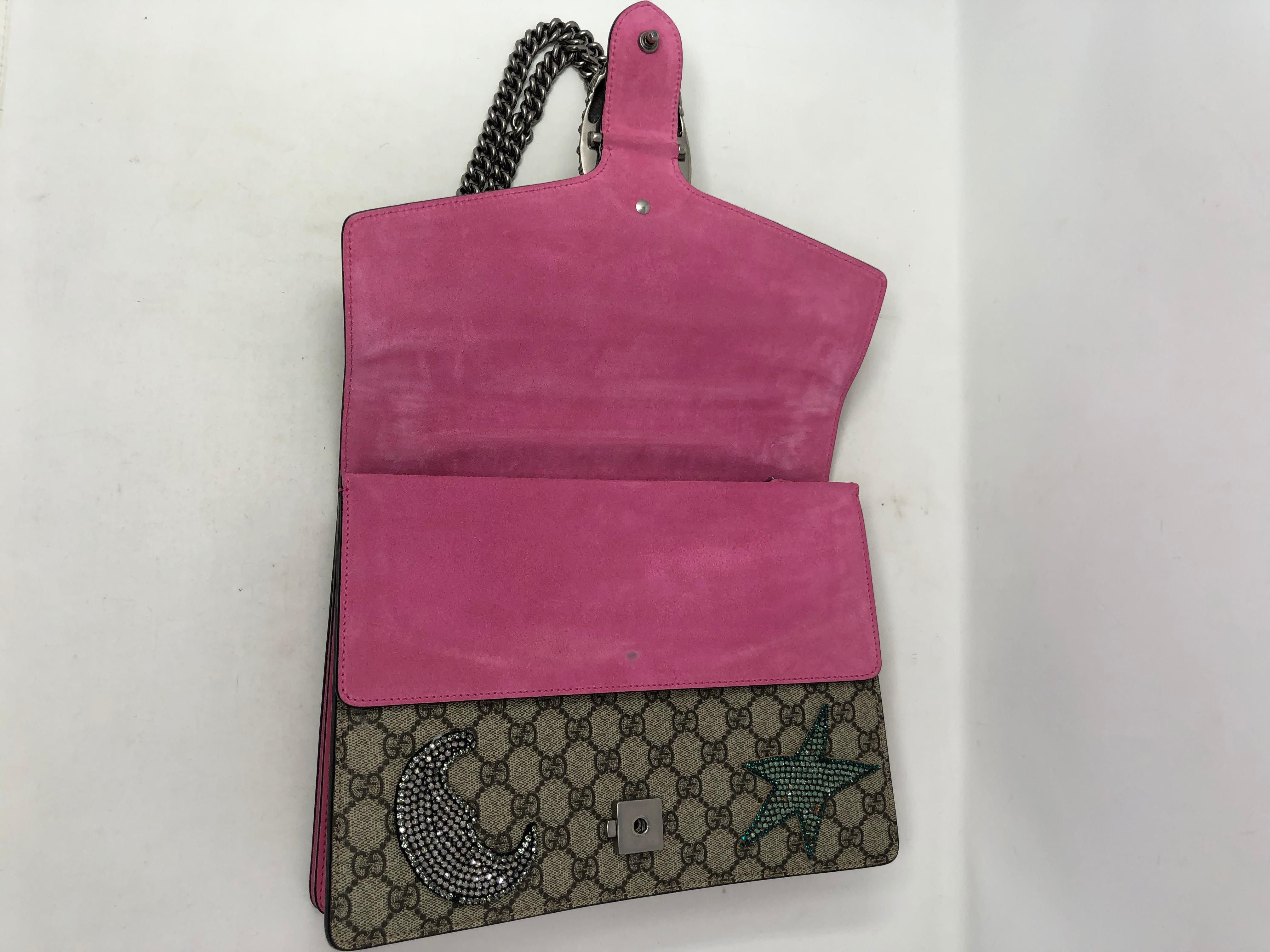 Gucci Dionysus Star, Heart, and Moon Bag  In Good Condition In Athens, GA